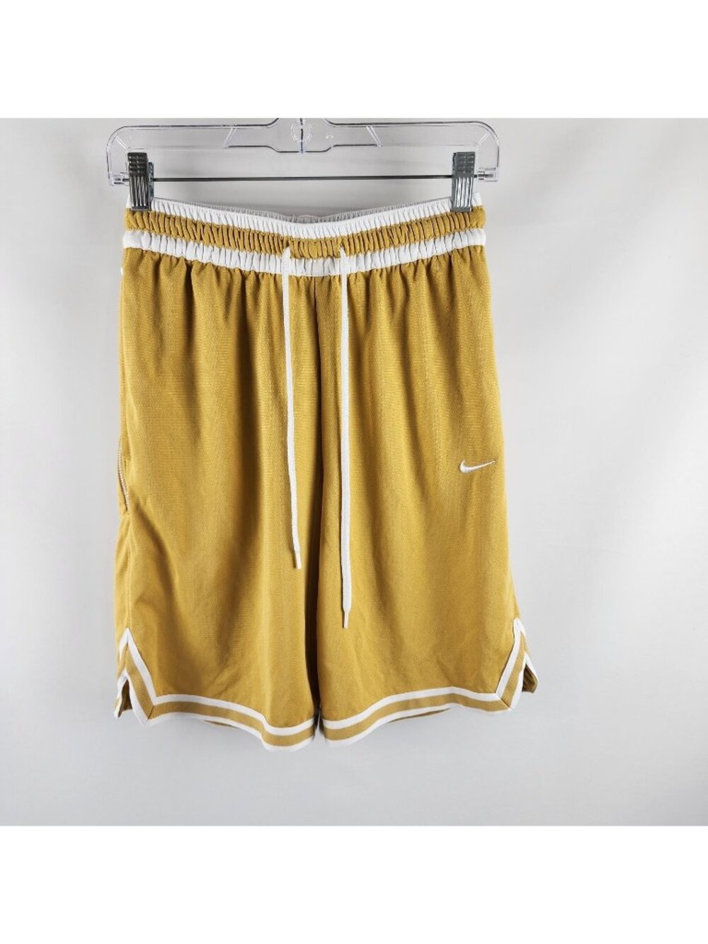Nike Shorts Mens Small Wheat Gold Dri-FIT  9" Inseam DNA 3.0 Basketball Short